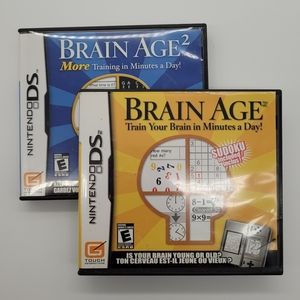 NINTENDO DS | Brain Age 1 & 2 game lot